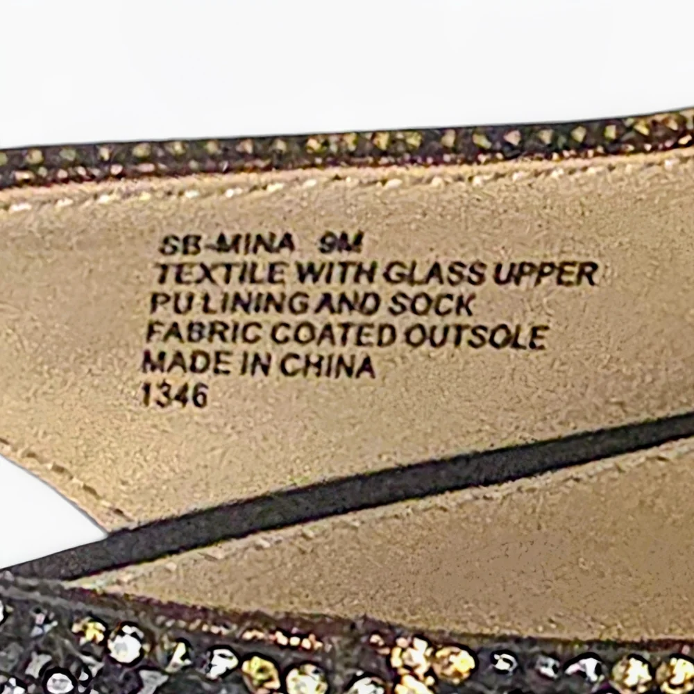NEW Betsey Johnson Jovi Leopard Rhinestone Design Slingback Heels size - Picture 9 of 13